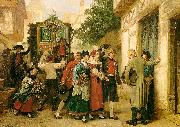 Gustave Brion Wedding Procession Sweden oil painting artist